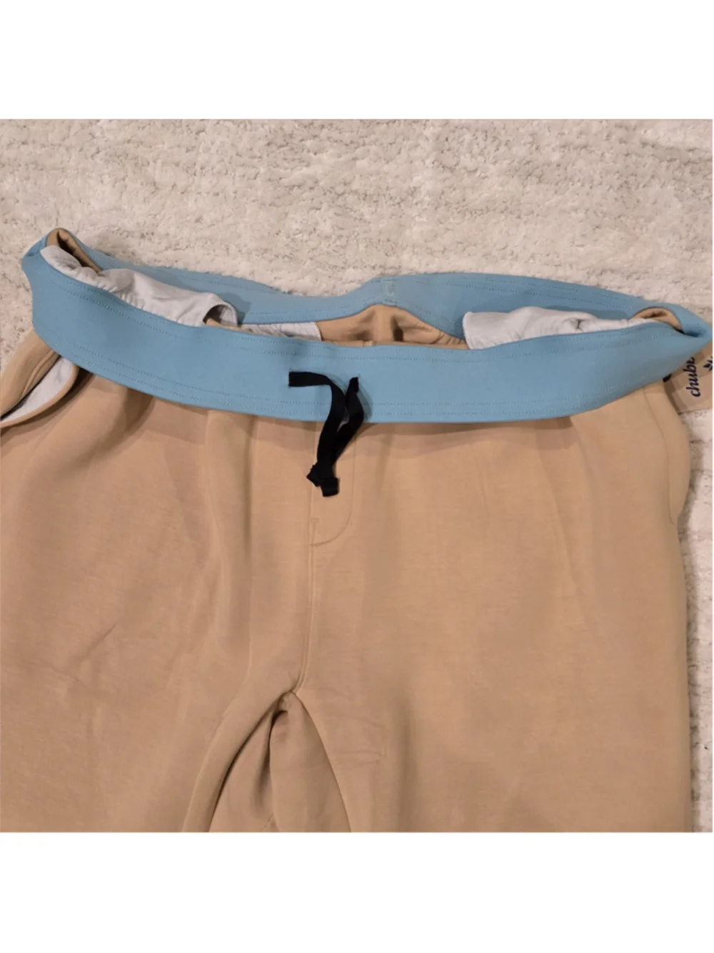 Men's Chubbies The Sandscape Wave Joggers XXL Beige Blue